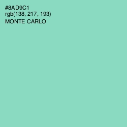 #8AD9C1 - Monte Carlo Color Image